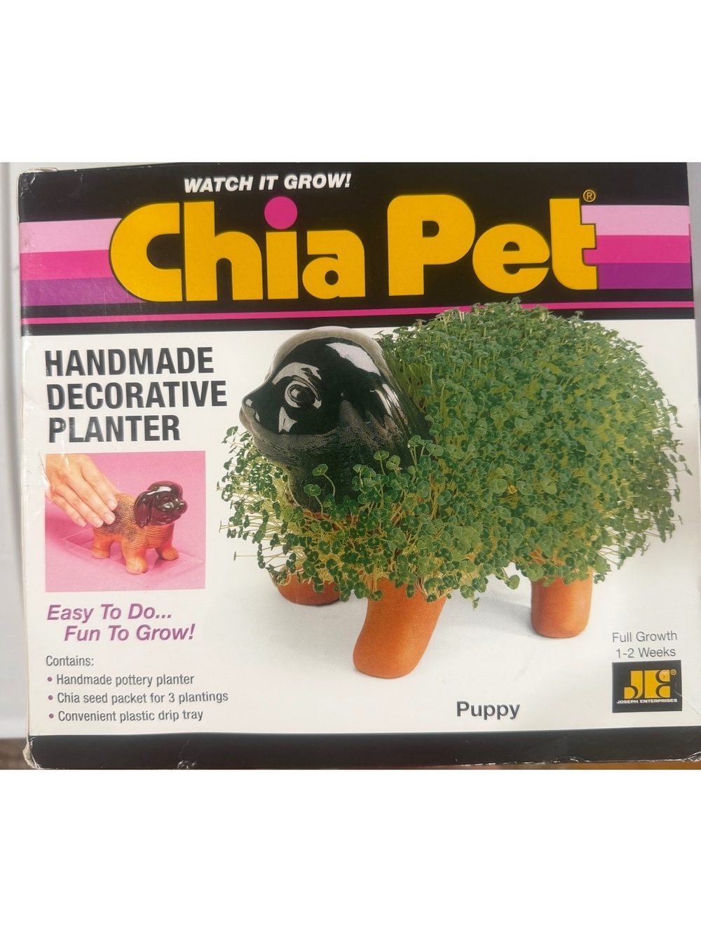 NWT Chia Pet Puppy Decorative Planter Kit Pottery Novelty 35